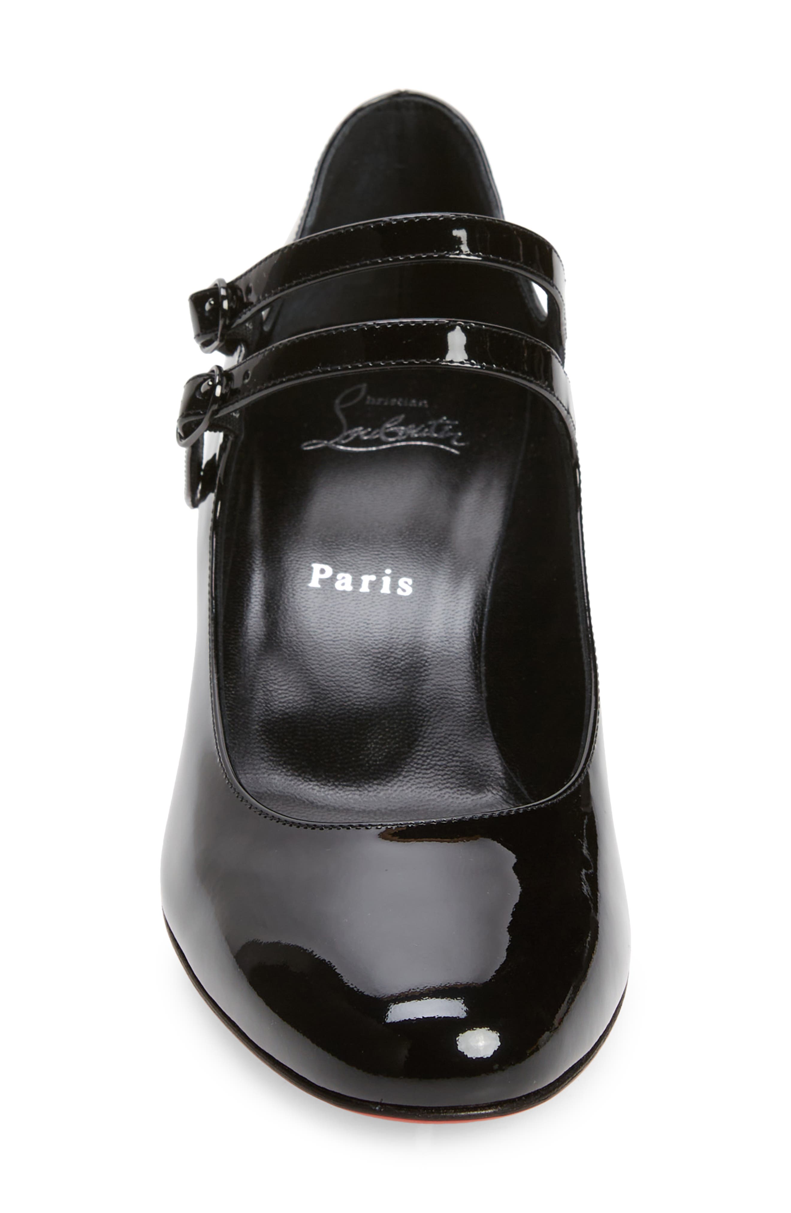 Christian Louboutin Miss Jane Pump, Alternate, color, B439 Black/Lin Black