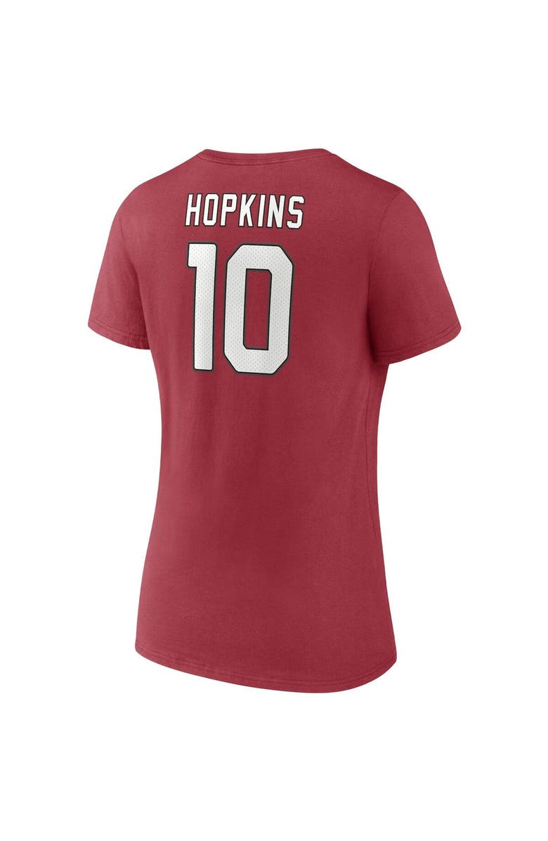 FANATICS Women's Fanatics Branded DeAndre Hopkins Cardinal Arizona Cardinals Player Icon Name & Number V-Neck T-Shirt, Alternate, color, Cardinal