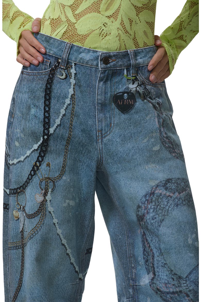 Walker Barrel Leg Jeans, Alternate, color, GRUNGE PAINT
