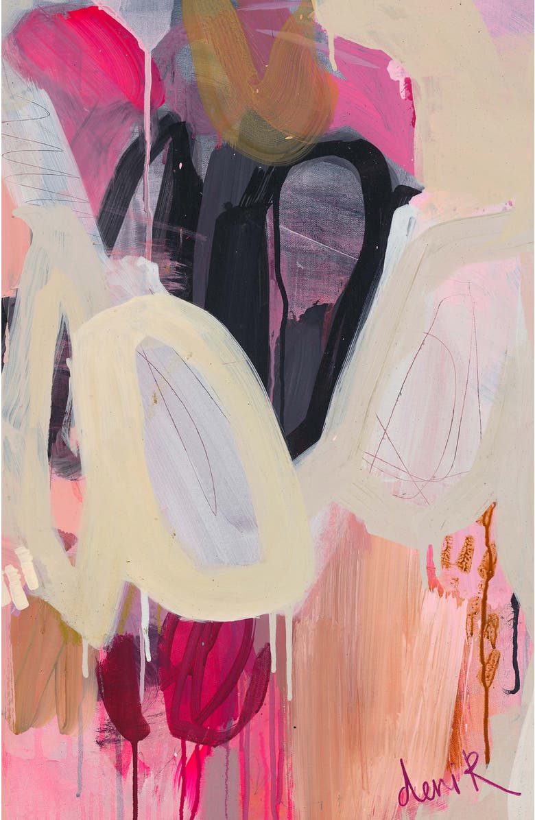 Bond & Grace Wandering, Wondering by by Deni Rayneau, 8x10 Art Print, Alternate, color, Pink