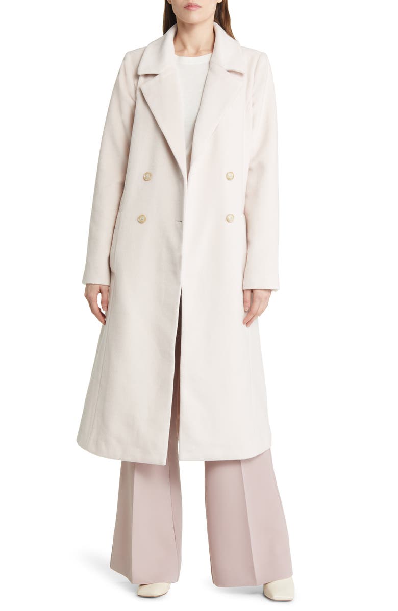 PAIGE Katryna Double Breasted Coat, Alternate, color, Cream Tan