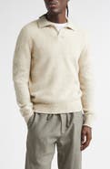De Bonne Facture Long Sleeve Wool Polo Sweater