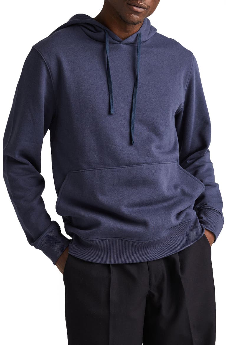 Men's Recycled Fleece Hoodie, Main, color, BLUE NIGHTS