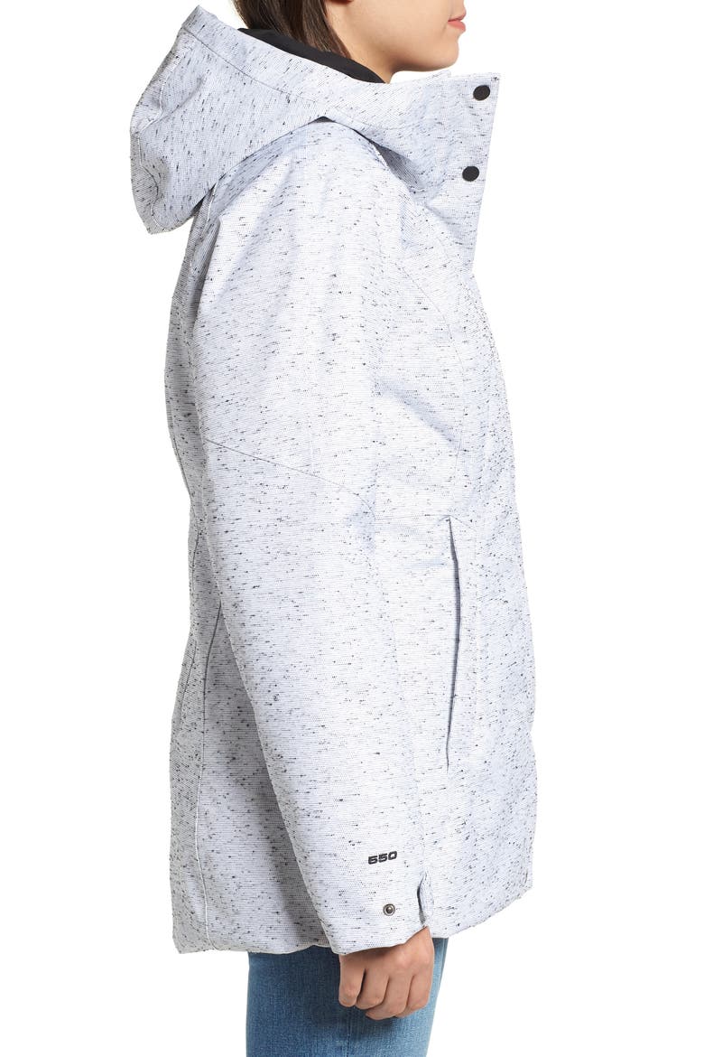 Toastie Coastie Waterproof 550 Fill Power Down Parka, Alternate, color, TNF WHITE SLUB