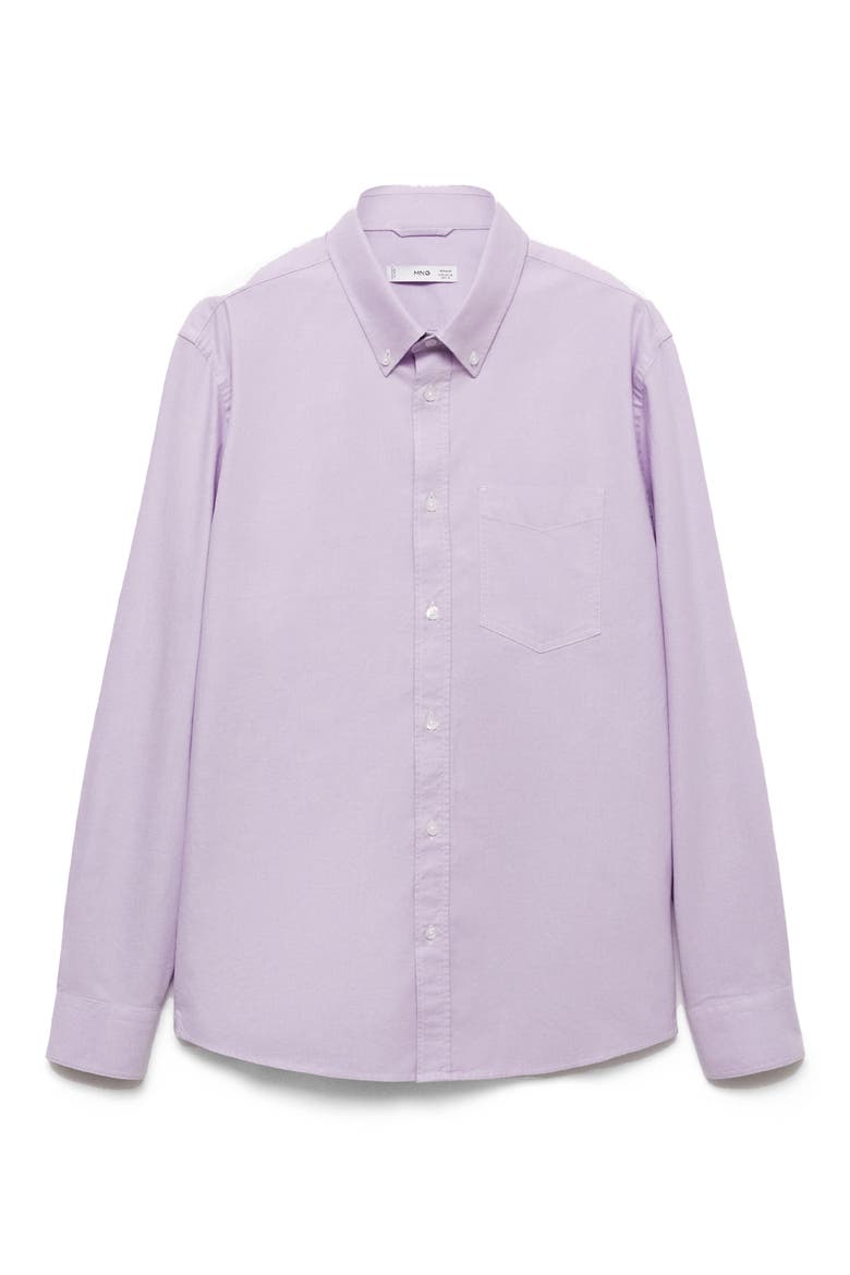 Regular Fit Oxford Button-Down Shirt, Main, color, VIOLET