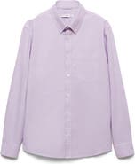 MANGO Regular Fit Oxford Button-Down Shirt