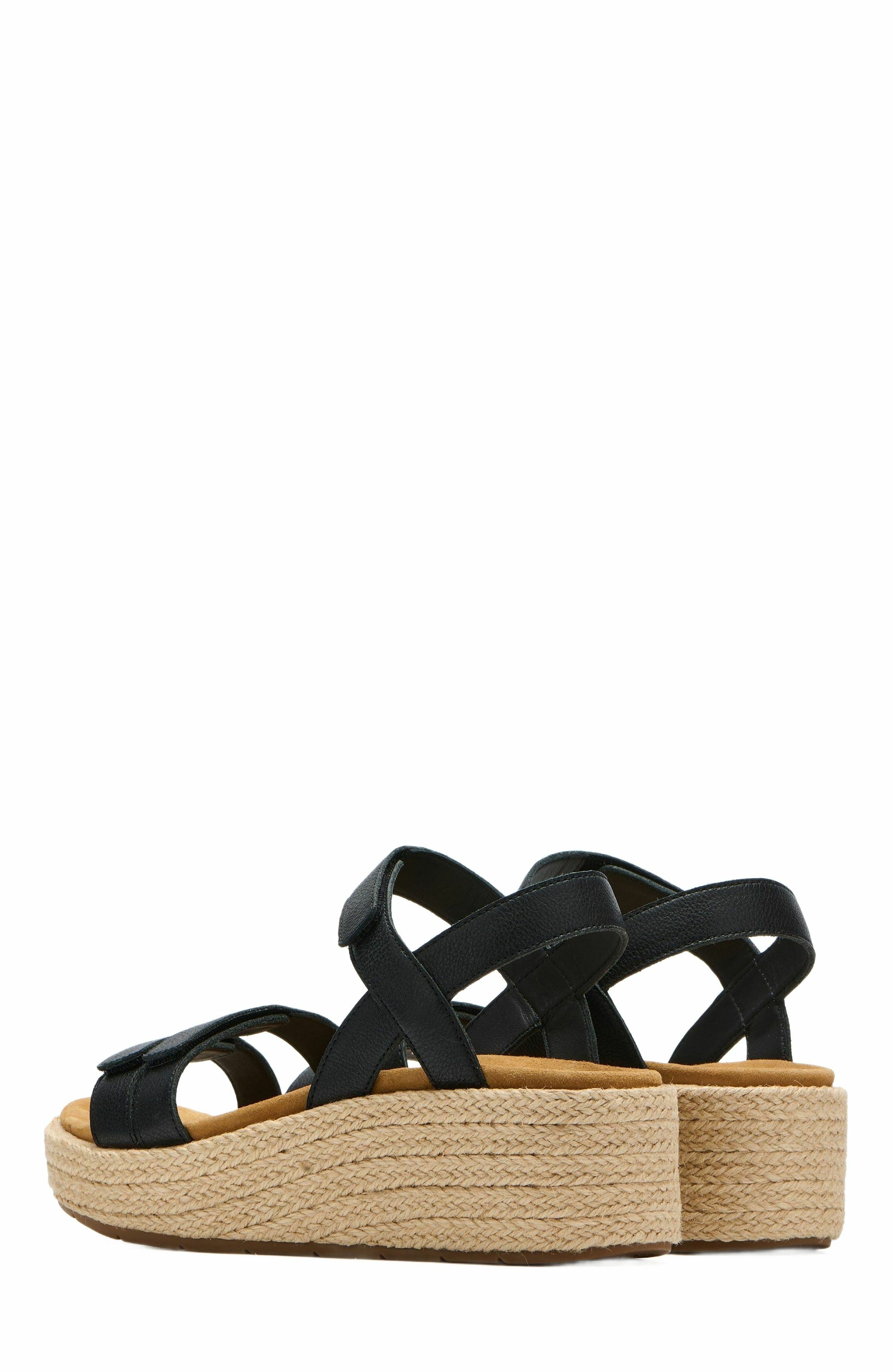Solstice Strap Sandal, Alternate, color, Black - Metatarsal