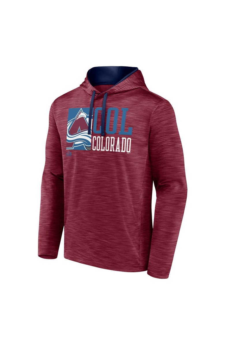 FANATICS Men's Fanatics Burgundy Colorado Avalanche Never Quit Pullover Hoodie, Alternate, color, 