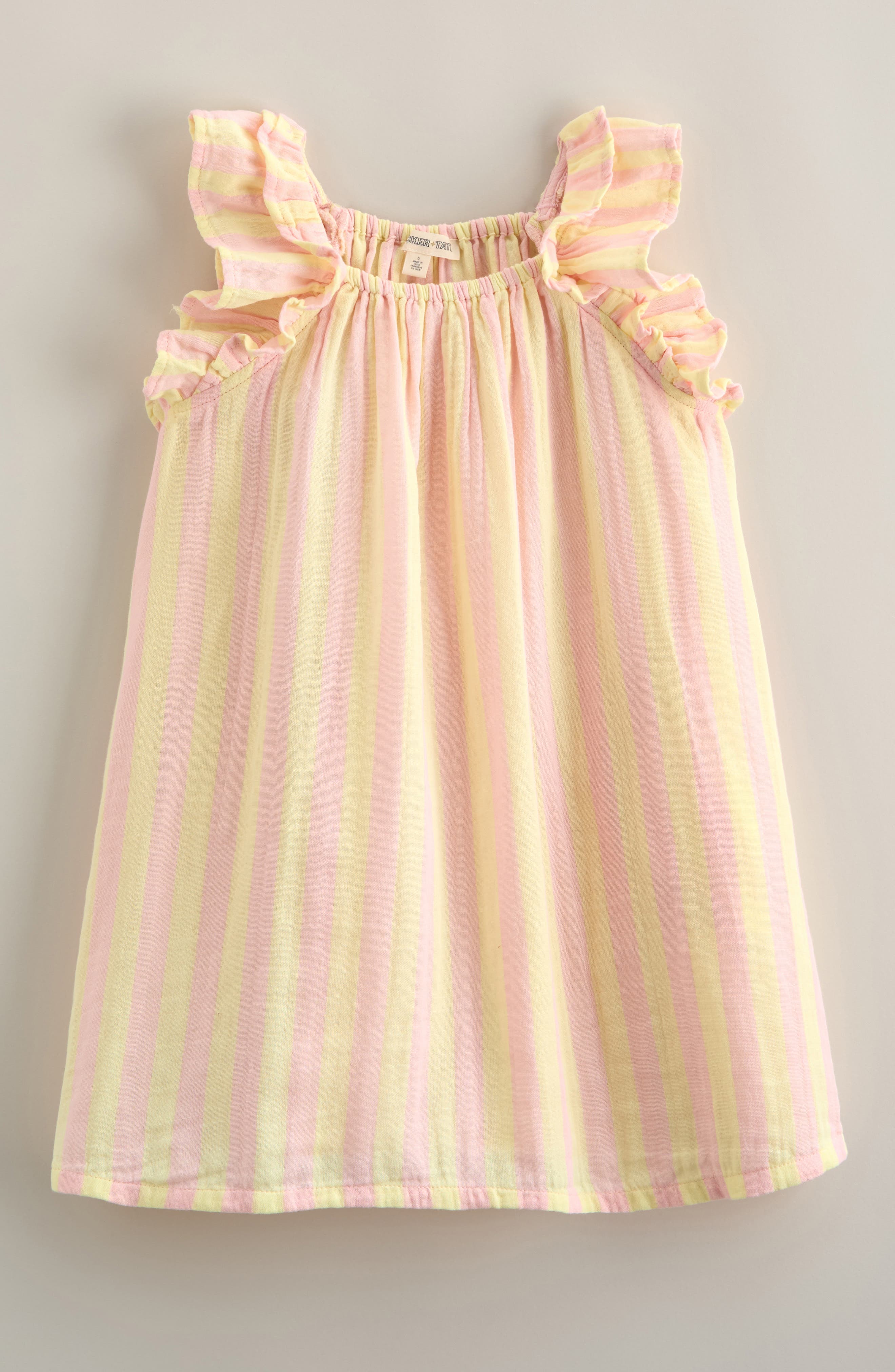 PINK- YELLOW SUNNY STRIPE