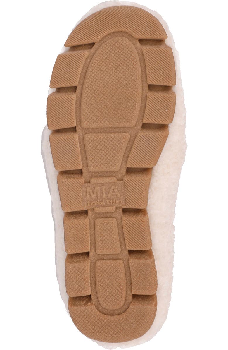 MIA Cocoa Faux Shearling Slipper, Alternate, color, Off White