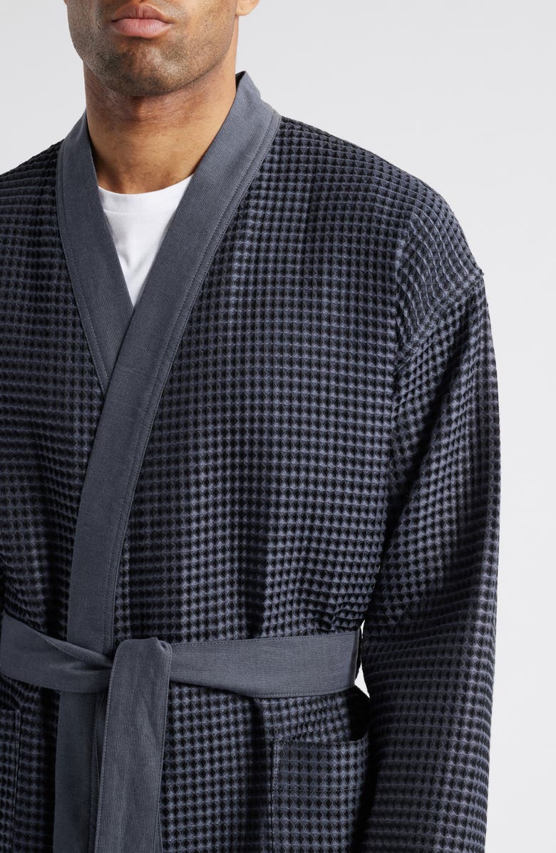 Majestic International La Paz Cotton Robe, Alternate, color, Charcoal