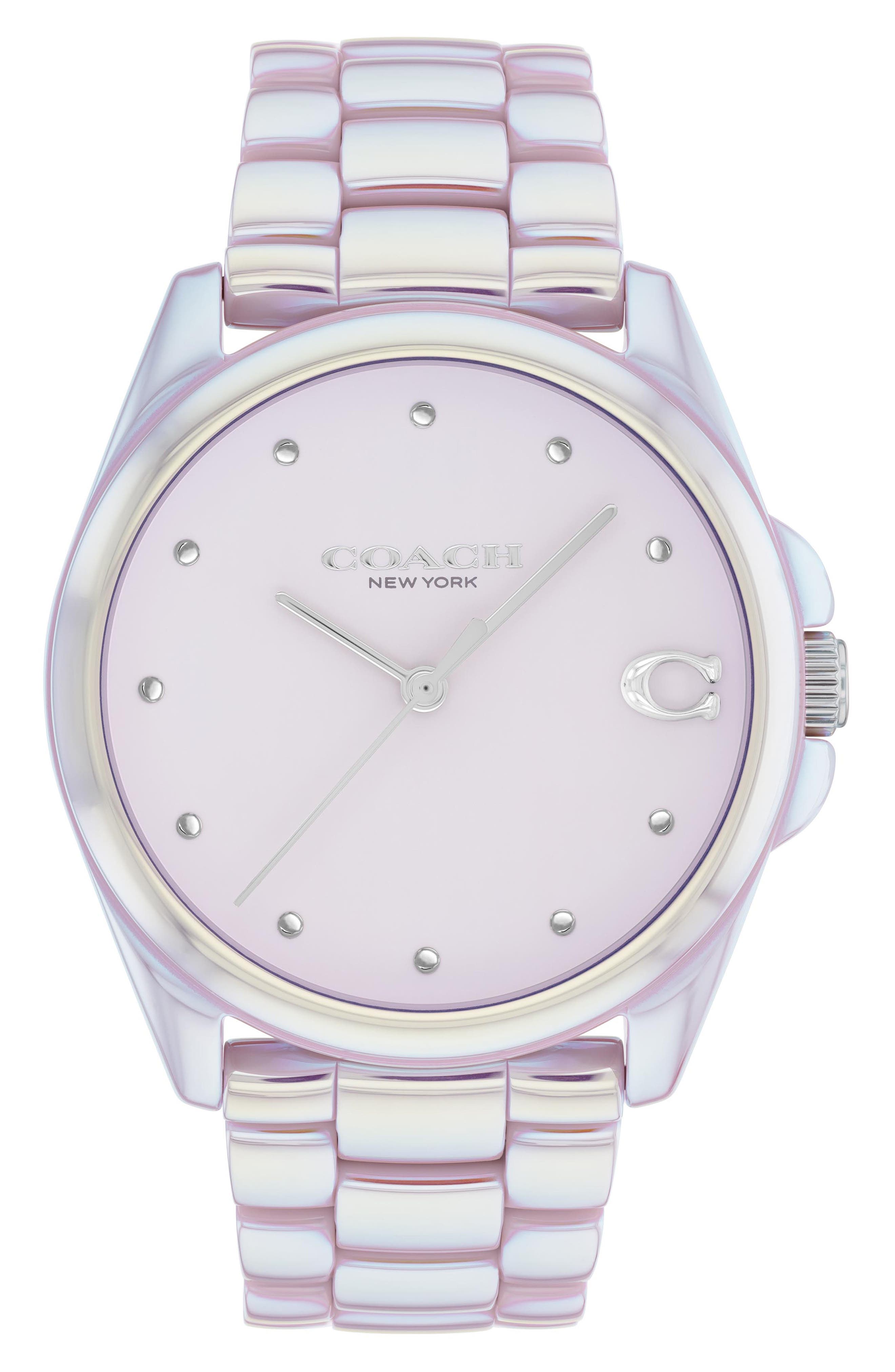 COACH Greyson Ceramic Bracelet Watch, 36mm