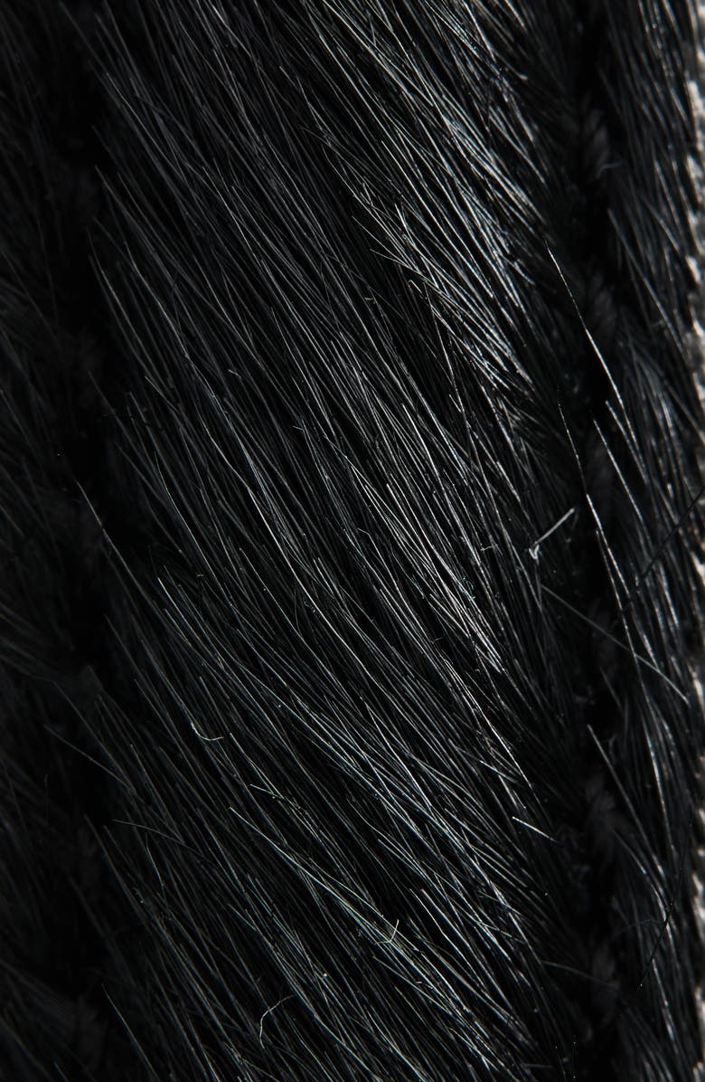 Lié Studio The Georgia Slim Suede Belt, Alternate, color, Gold/ Black Calf Hair