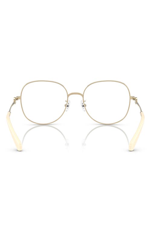 Tory Burch 55mm Round Optical Glasses In Gold