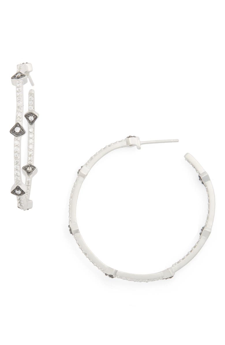 FREIDA ROTHMAN 'Metropolitan' Inside Out Hoop Earrings, Main, color,