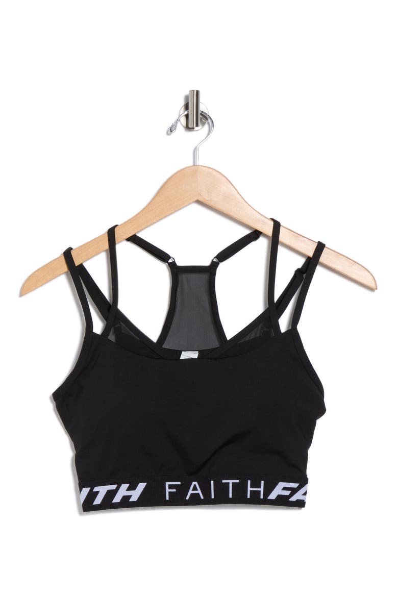 Strappy Sports Bra, Alternate, color, BLACK