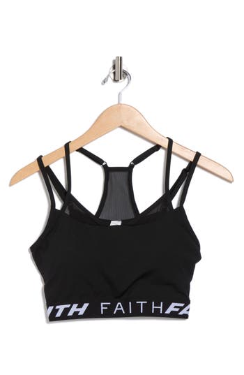 Faith Connexion Strappy Sports Bra In Black