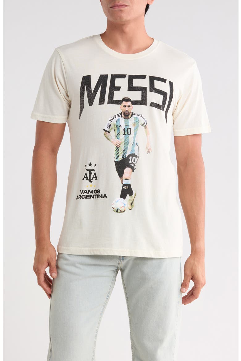 Messi Graphic Tee, Main, color, WHITE