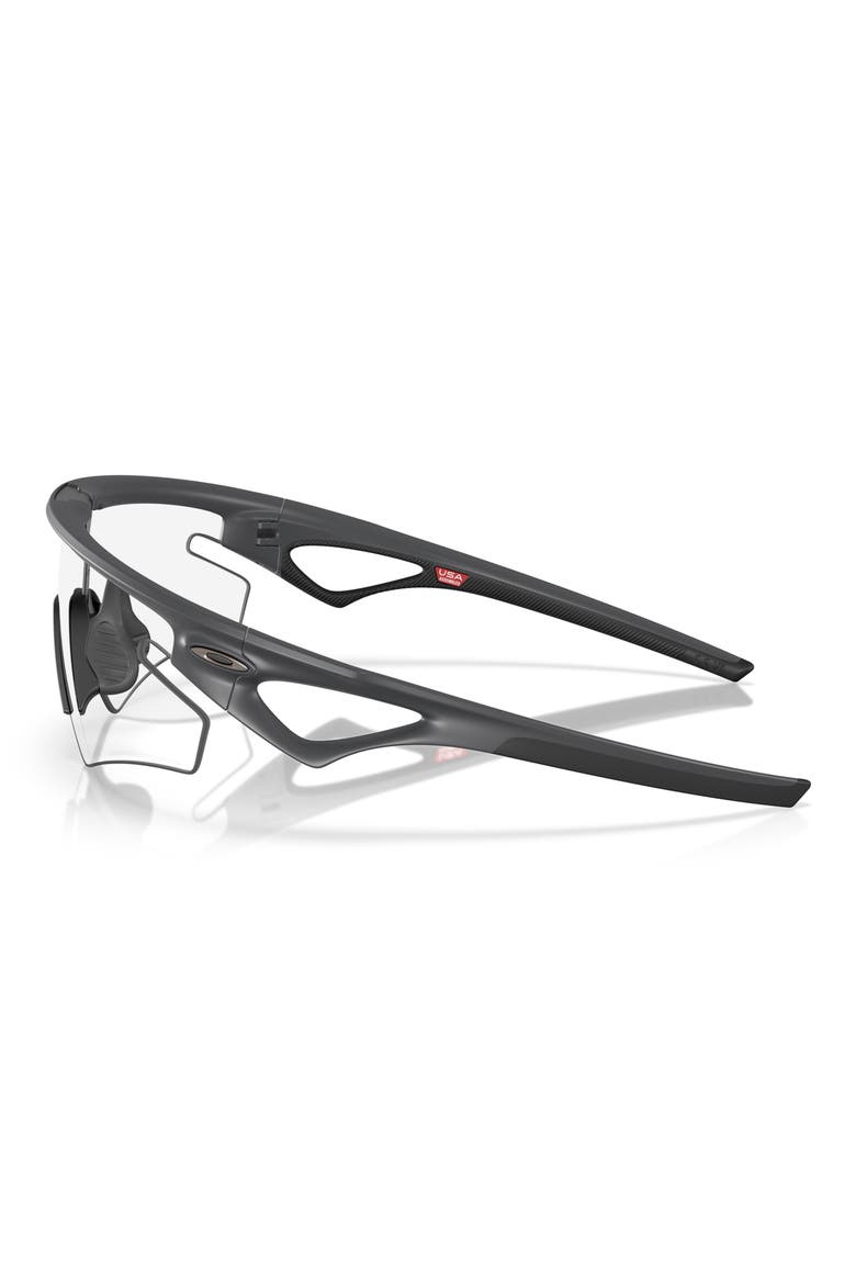Gender Inclusive Sphaera 36mm Rectangle Sunglasses, Alternate, color, CARBON / CLEAR