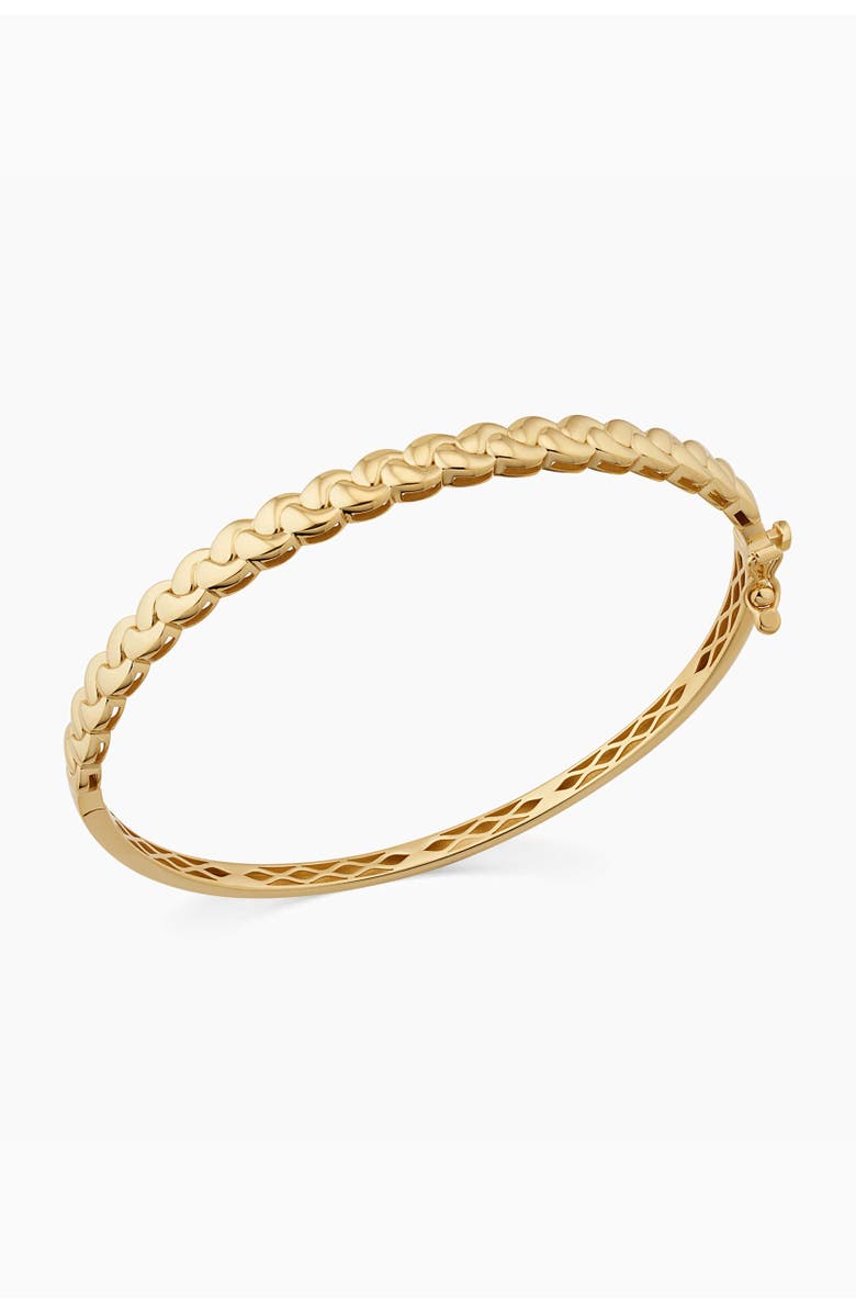 Oradina 14K Yellow Gold Harmony Bangle, Alternate, color, Yellow Gold