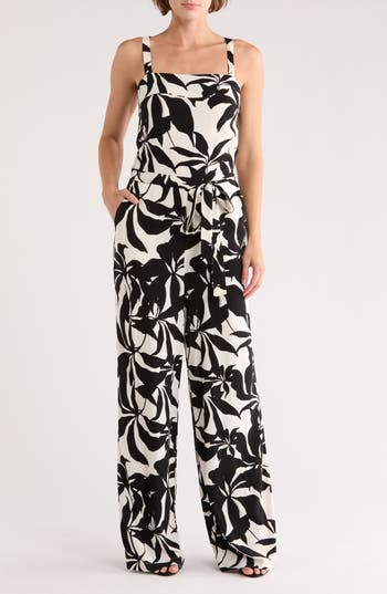 Sanctuary Feel Good Jumpsuit In Black And White In Multi