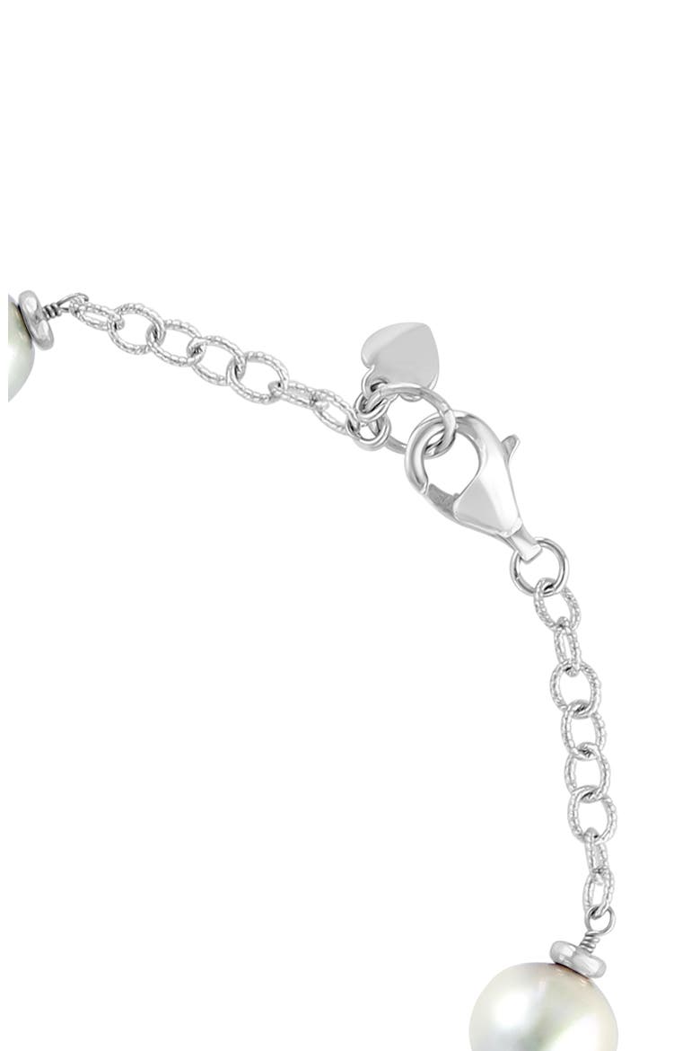 Freshwater Pearl Station Bracelet, Alternate, color, WHITE