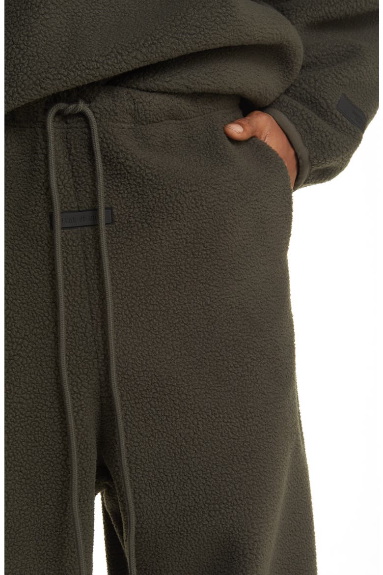 Polar Fleece Drawstring Waist Pants, Alternate, color, INK