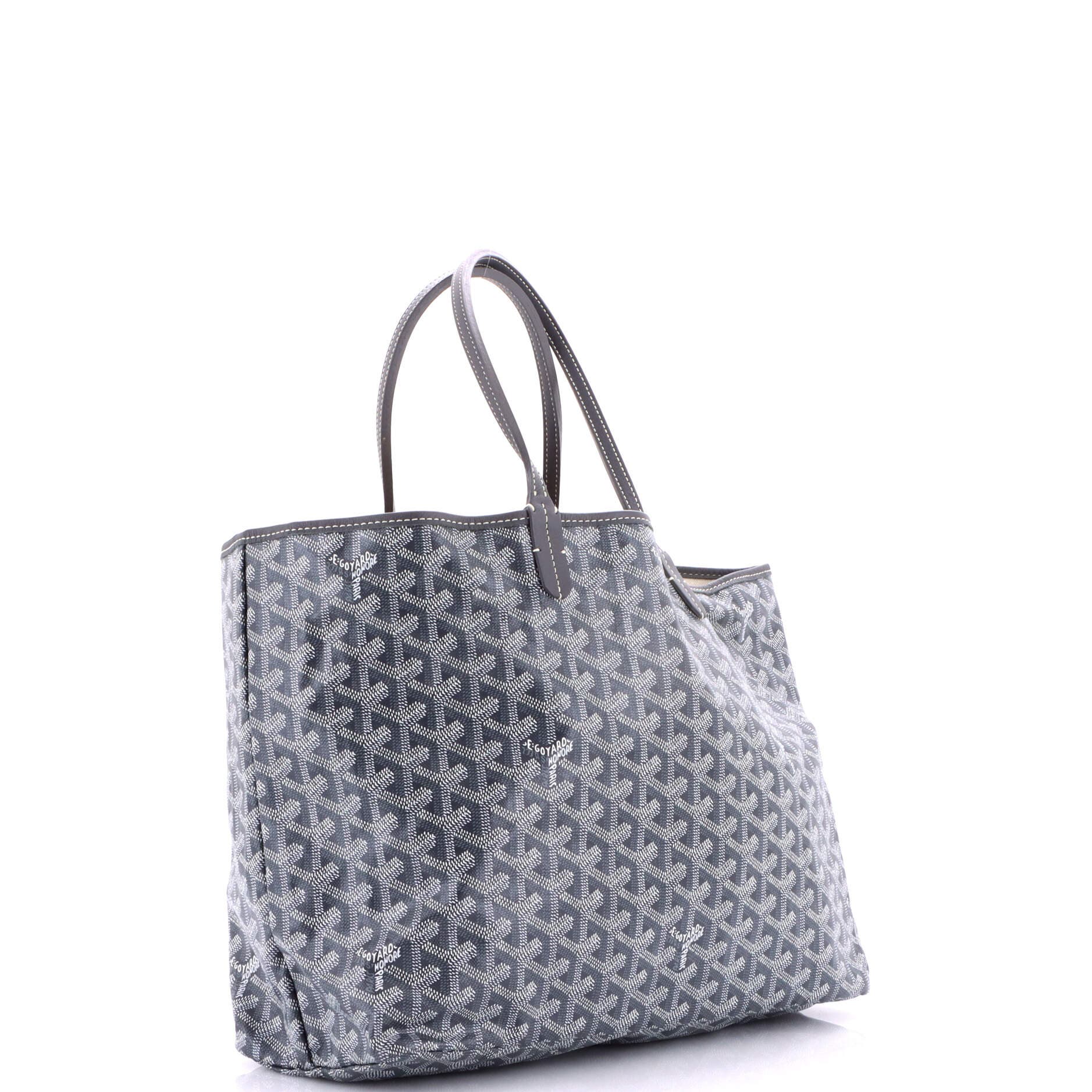 Pre-Owned Goyard Saint Louis Tote Coated Canvas PM, Alternate, color, Gray