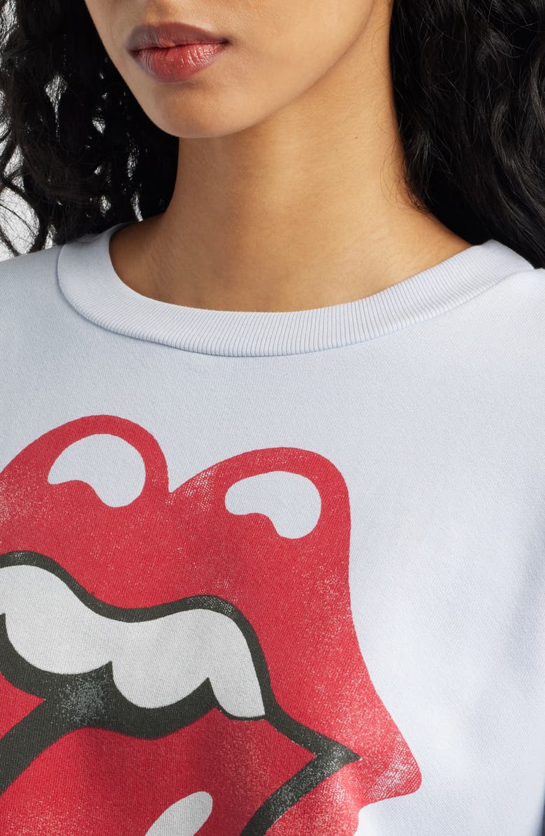 Daydreamer Rolling Stones Cotton Graphic Sweatshirt, Alternate, color, Light Dusk