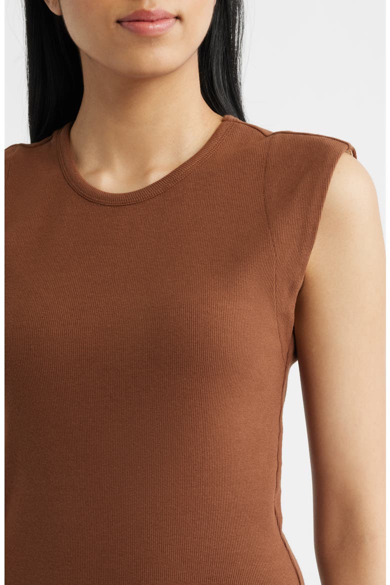 Daphne Sleeveless Midi Dress, Alternate, color, BROWN CHECK