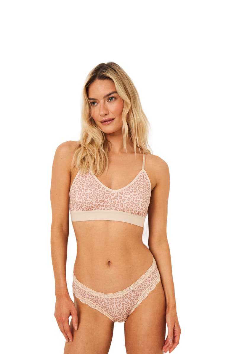 Stripe & Stare T-Shirt Bra & Original Knicker Set, Main, color, 