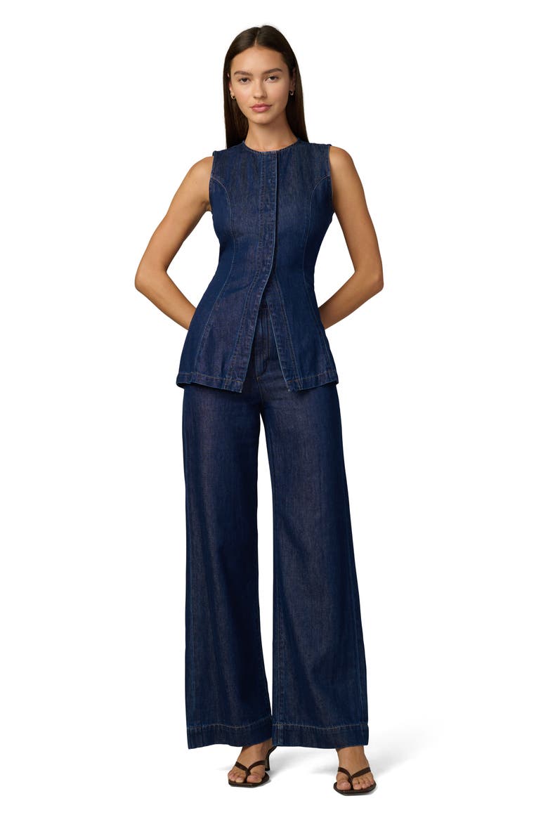The Clean High Waist Wide Leg Trouser Jeans, Alternate, color, HONOR