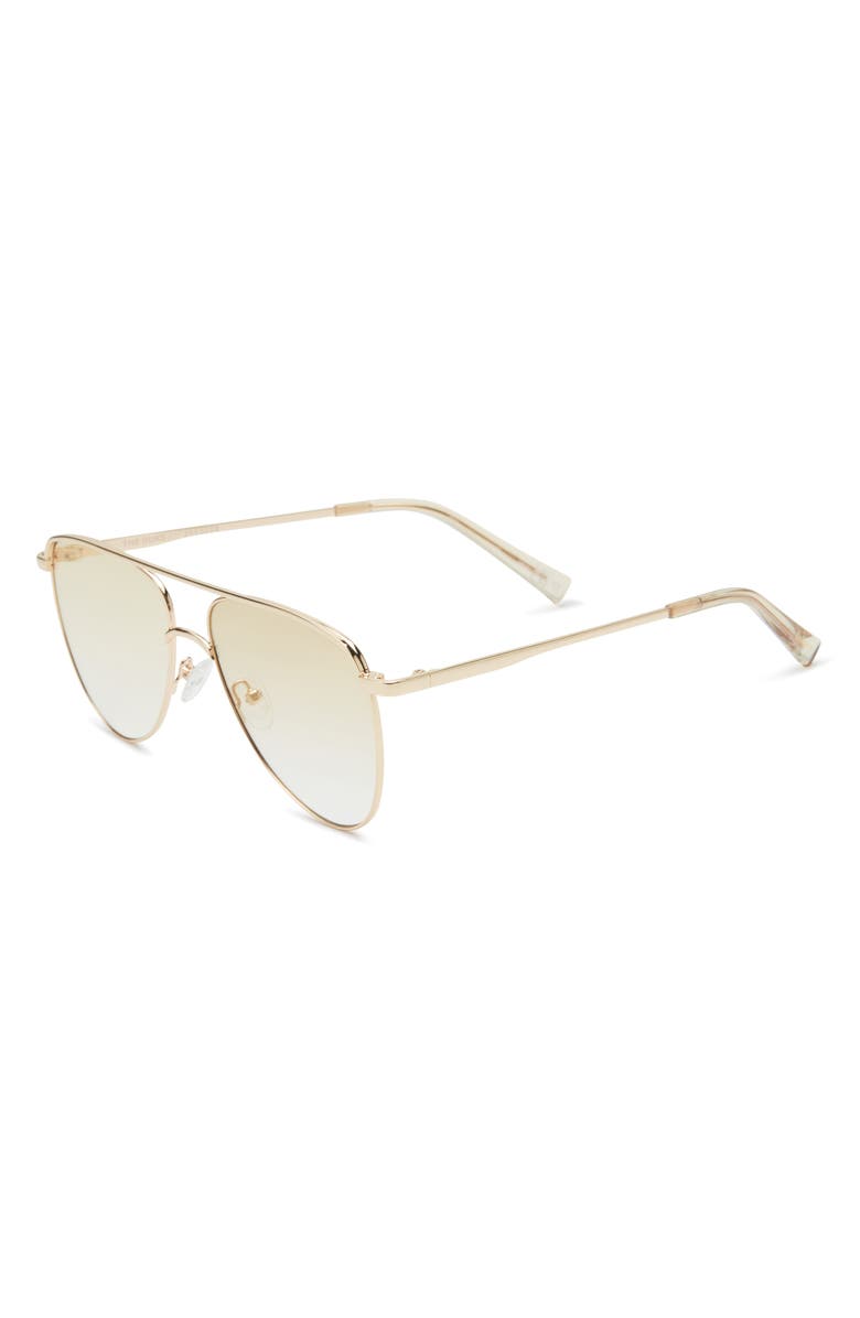 Le Specs The Duke Gradient Aviator Sunglasses, Alternate, color, Gold