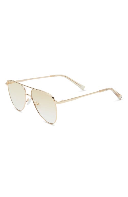 Le Specs The Duke Gradient Aviator Sunglasses In Gold