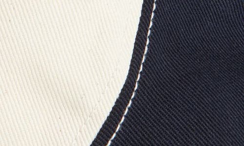 Jacquemus Off-white & Navy 'le Bob Gelato' Bucket Hat In Navy/off-white