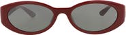 Gucci 56mm Oval Sunglasses