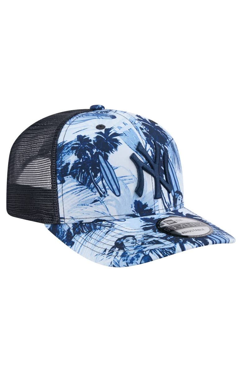New Era Men's New Era Navy New York Yankees Hula Trucker 9SEVENTY Adjustable Hat, Alternate, color, Navy