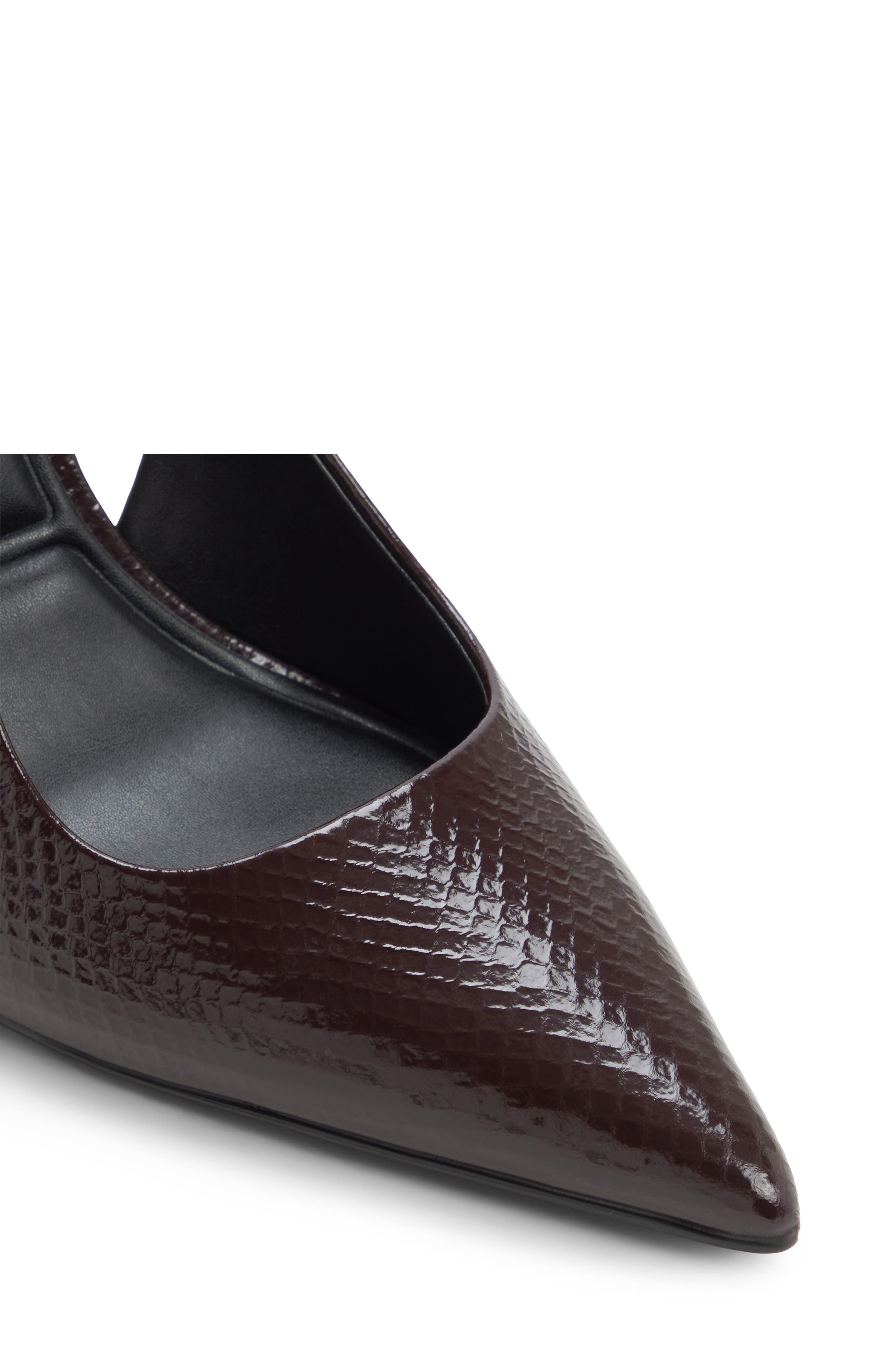 Nikoletta Ankle Strap Pointed Toe Pump, Alternate, color, MAROON