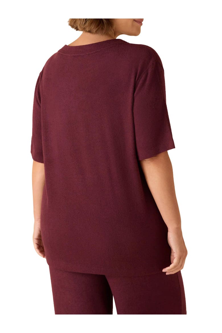 V-Neck Supersoft T-Shirt, Alternate, color, Burgundy