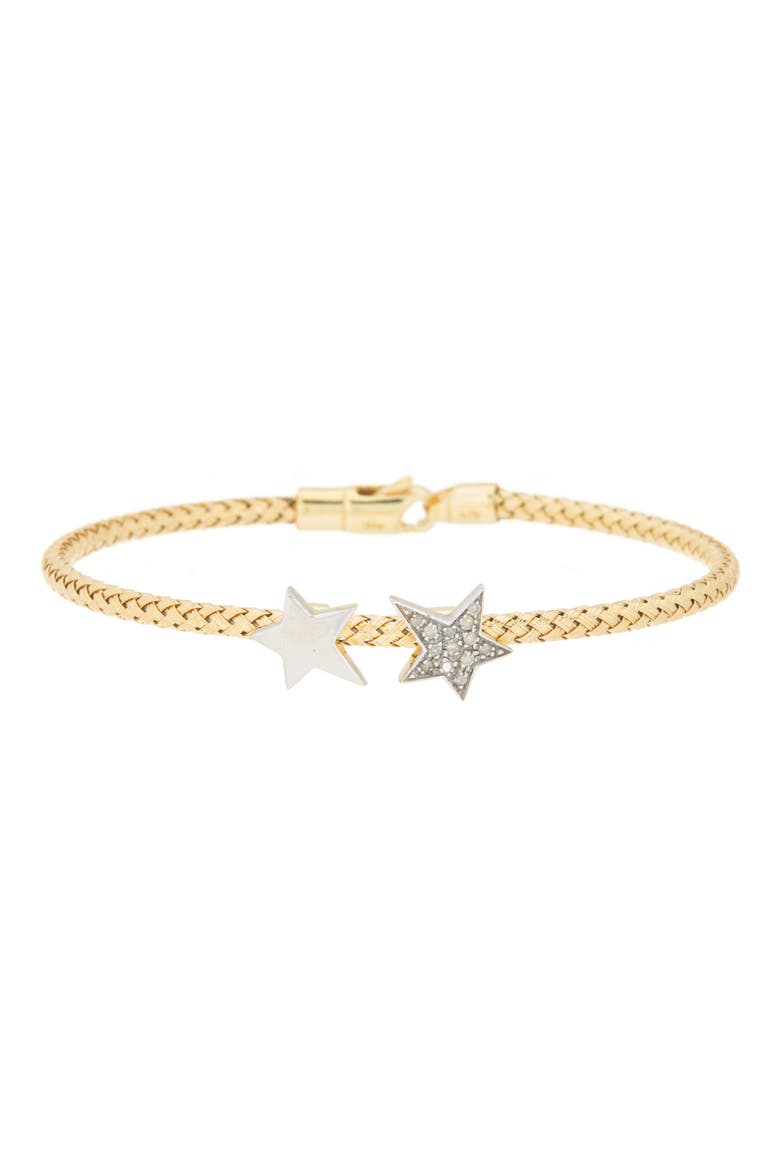 Diamond Embellished Flex Chain Bracelet - 0.1ct, Main, color, YELLOW