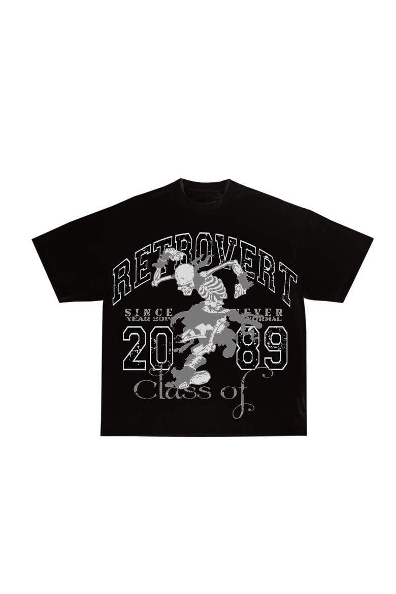 University Skeleton Tee, Main, color, Black