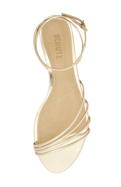Shop Schutz Inez Ankle Strap Sandal In Platina