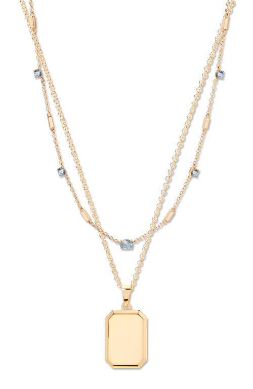 Brook & York Brook And York Willow Birthstone Layering Set In Gold March