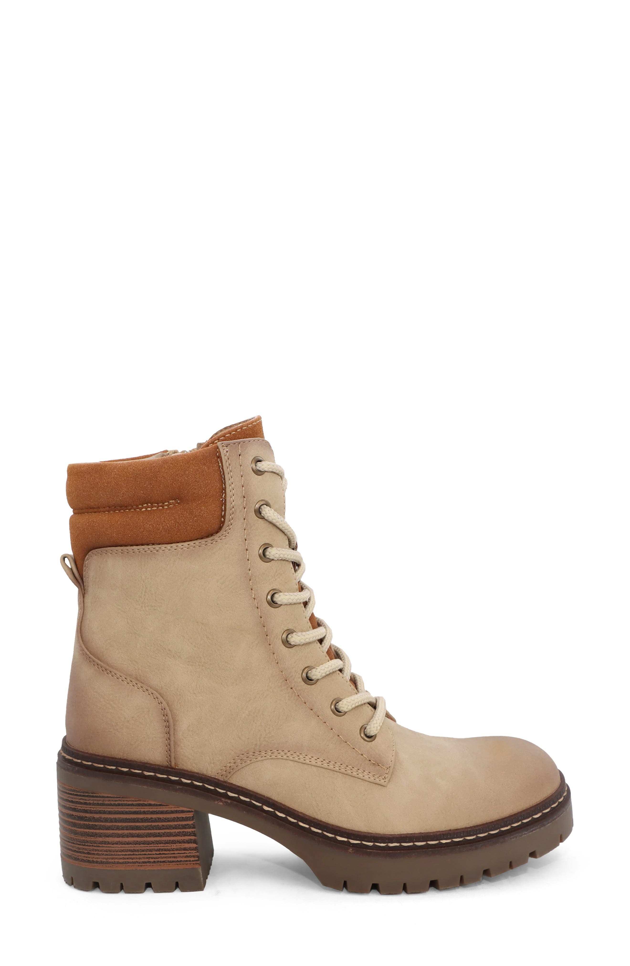 YOKI Jolene 07 Combat Boot, Alternate, color, Taupe