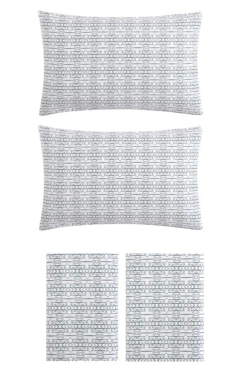 Eddie Bauer Wildwood Cotton Flannel Sheet Set In Green