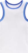Mini Boden Kids' Contrast Trim Rib Tank
