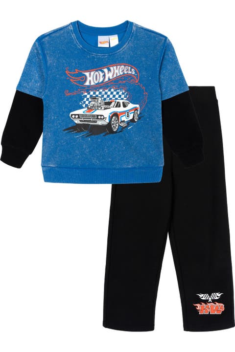 Fleece 2-piece Sweatshirt And Pants Set