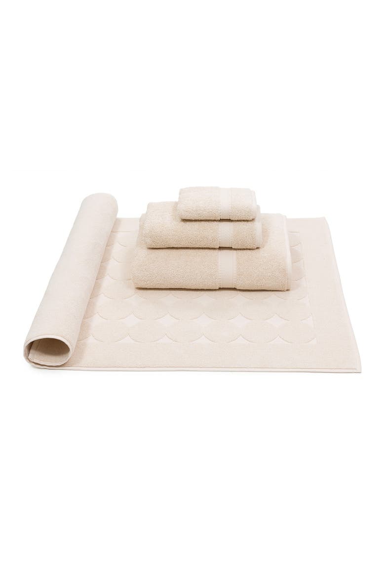 Sinemis Terry 4-Piece Towel Set - Beige, Main, color, BEIGE