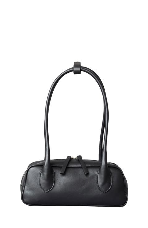 Mini La Strada Leather East West Bag