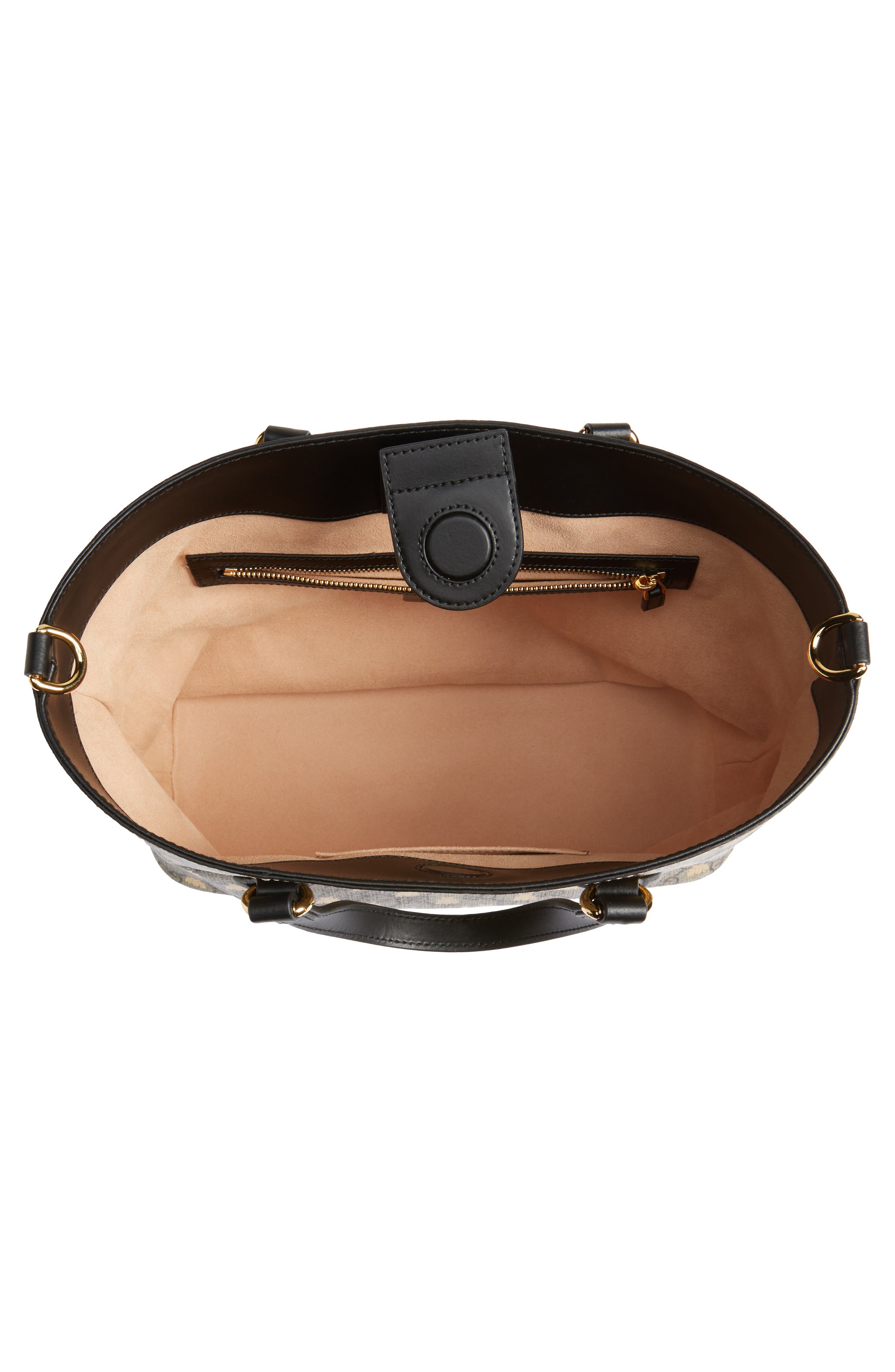 Gucci Bee GG Supreme Small Canvas Tote, Alternate, color, 